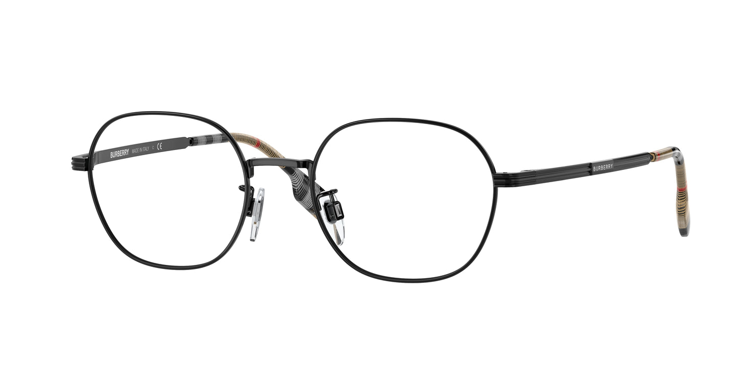 Burberry BE1369TD Oval Eyeglasses 1001-Black 54-145-19 - Color Map Black