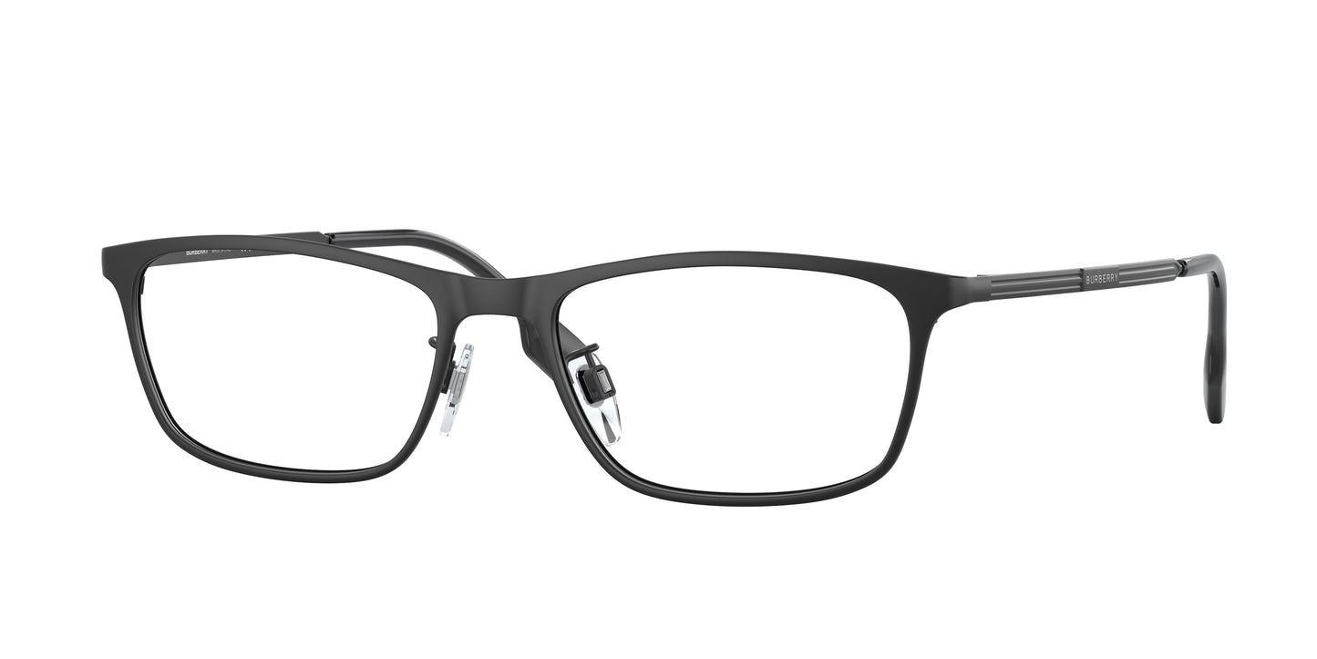 Burberry BE1374TD Rectangle Eyeglasses 1007-Black 55-145-18 - Color Map Black