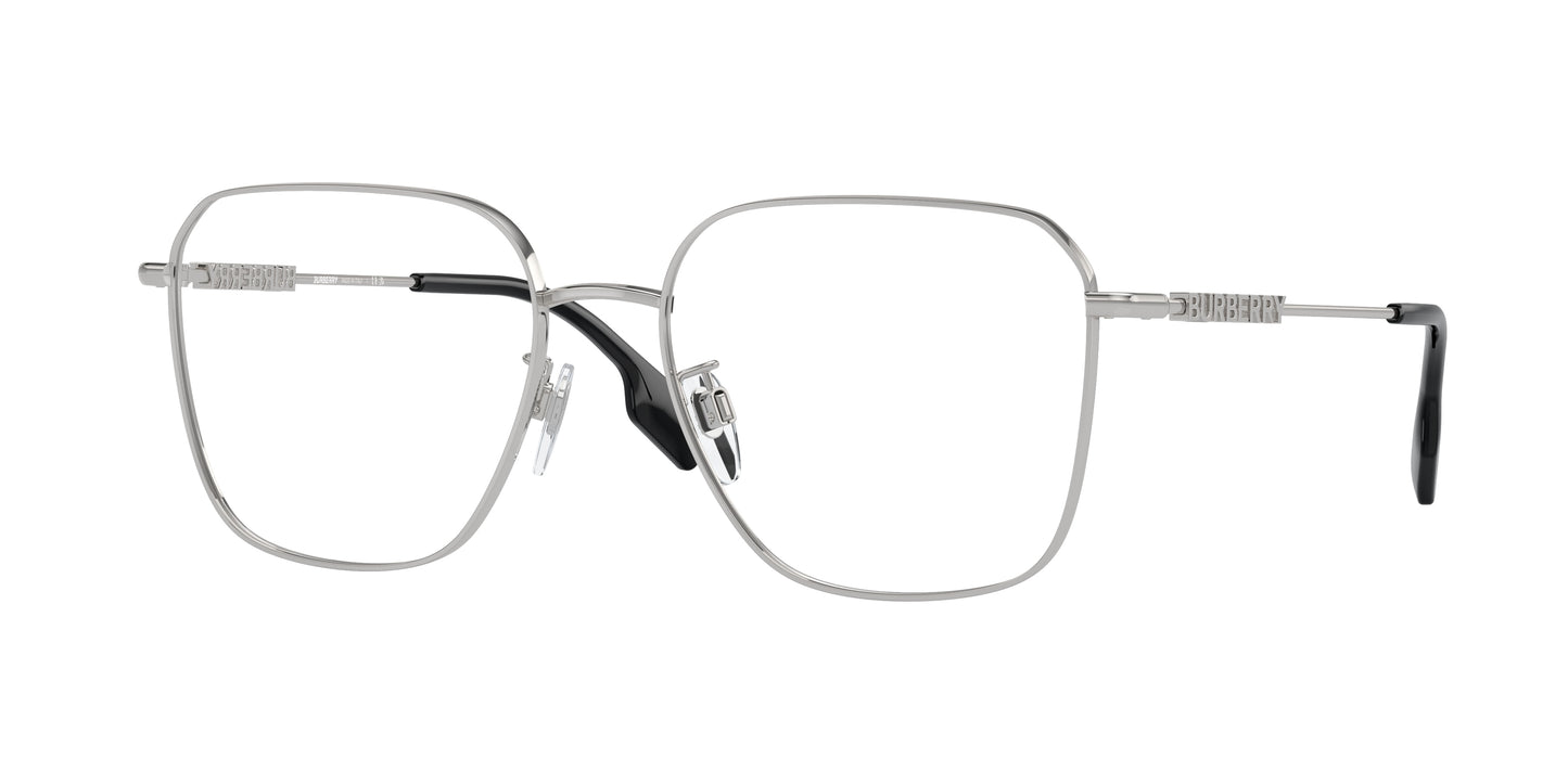 Burberry BE1382D Square Eyeglasses 1005-Silver 55-140-17 - Color Map Silver