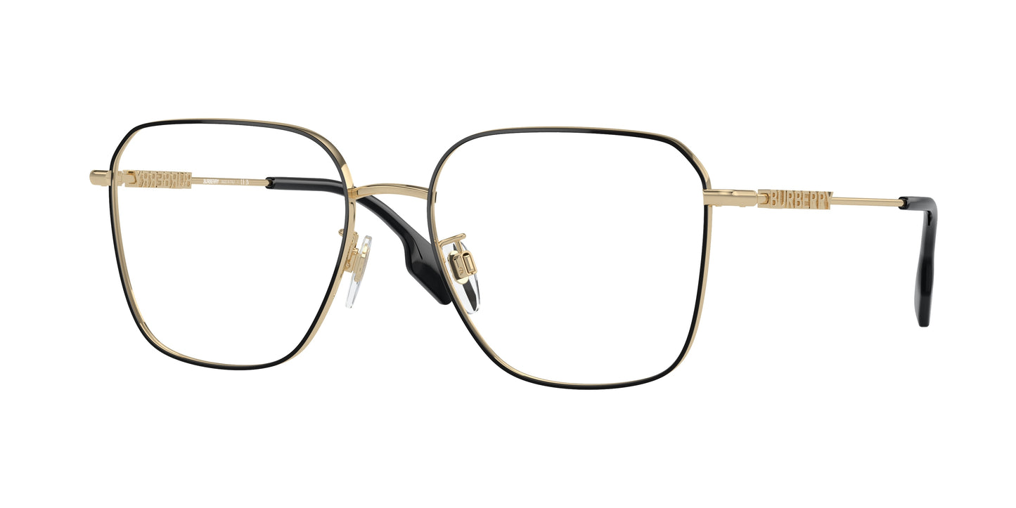 Burberry BE1382D Square Eyeglasses 1326-Black 55-140-17 - Color Map Black