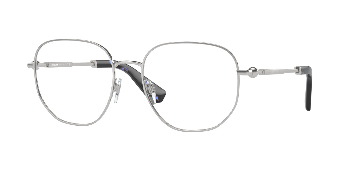 Burberry BE1385 Square Eyeglasses 1005-Silver 55-145-18 - Color Map Silver