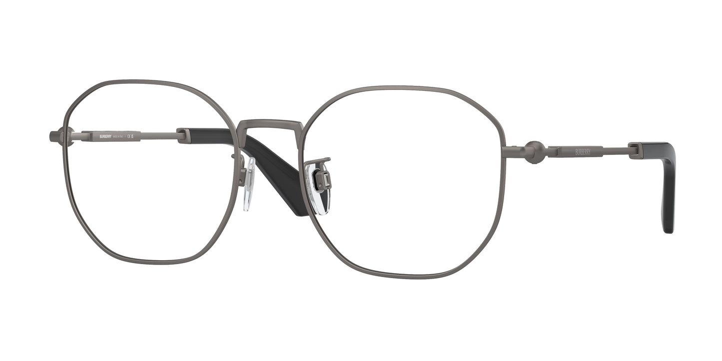 Burberry BE1387D Irregular Eyeglasses 1316-Dark Grey 56-145-19 - Color Map Grey
