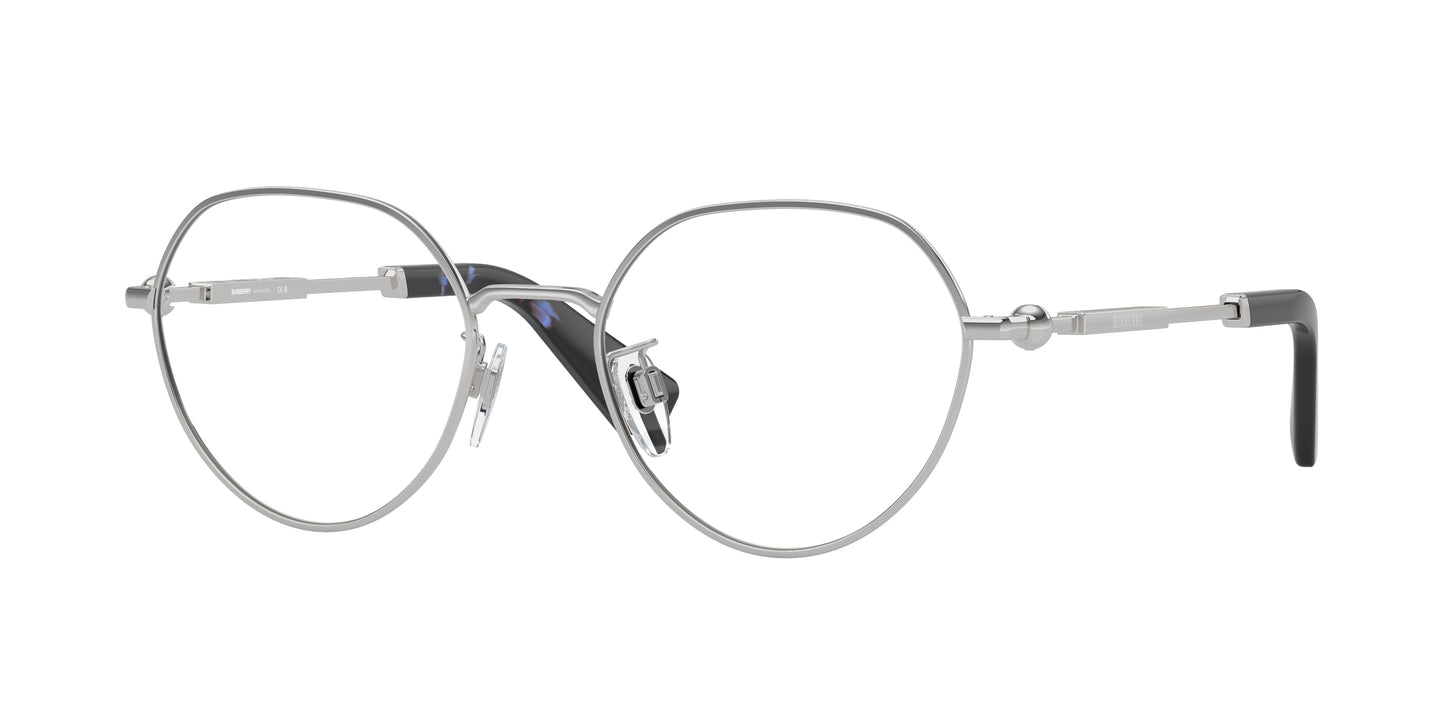 Burberry BE1388D Round Eyeglasses 1005-Silver 51-145-19 - Color Map Silver