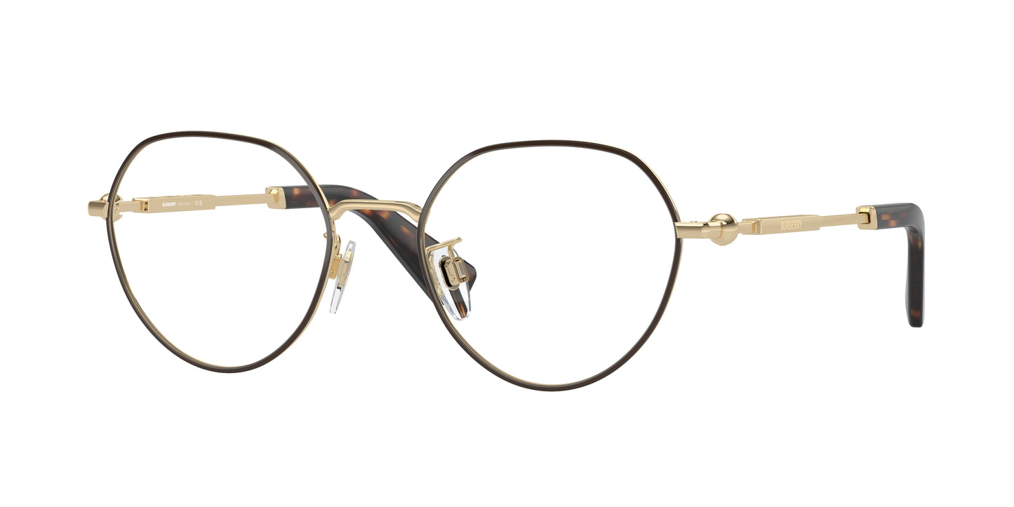 Burberry BE1388D Round Eyeglasses 1109-Brown 51-145-19 - Color Map Brown