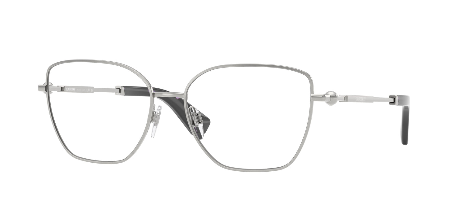 Burberry BE1390 Cat Eye Eyeglasses 1005-Silver 56-140-16 - Color Map Silver