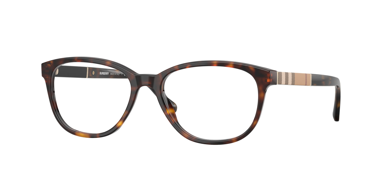Burberry BE2172 Square Eyeglasses 3002-Dark Havana 52-140-16 - Color Map Brown