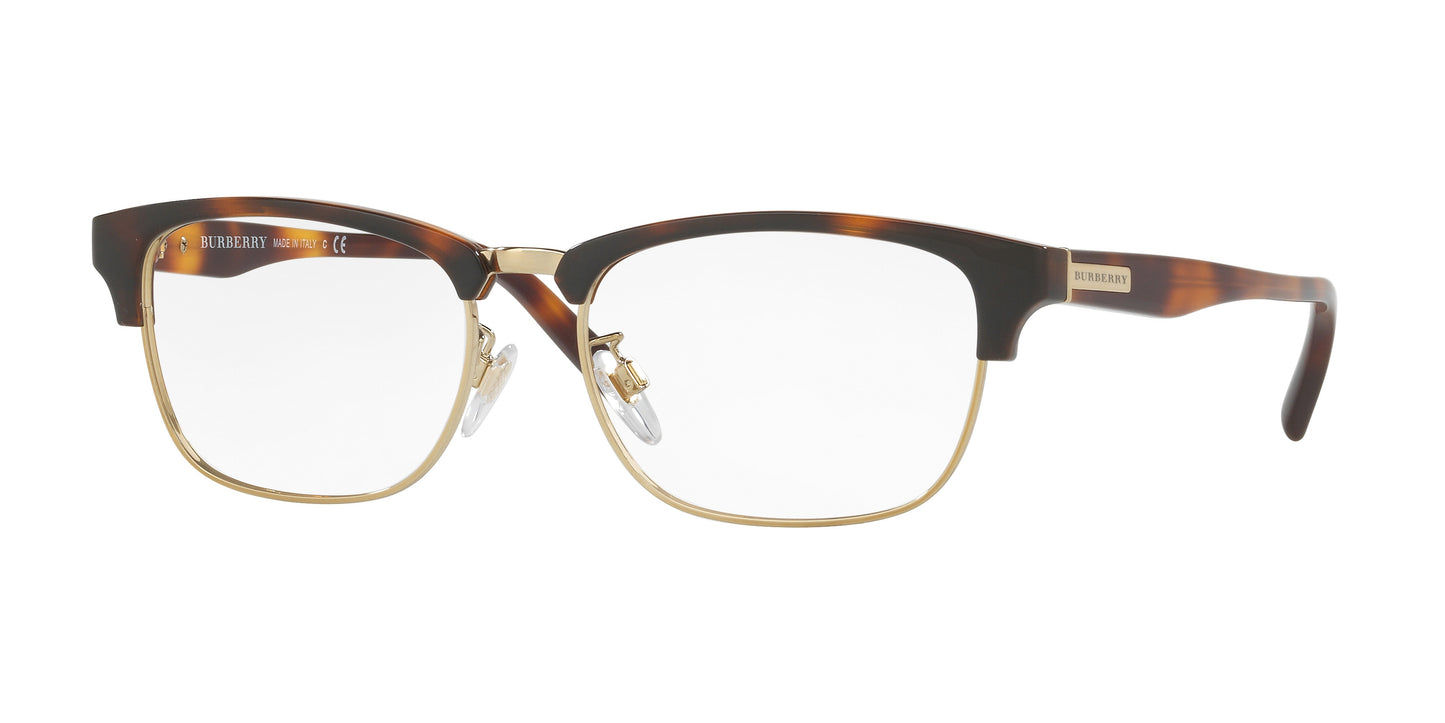 Burberry BE2238D Square Eyeglasses 3316-Light Havana/Light Gold 55-145-17 - Color Map Brown