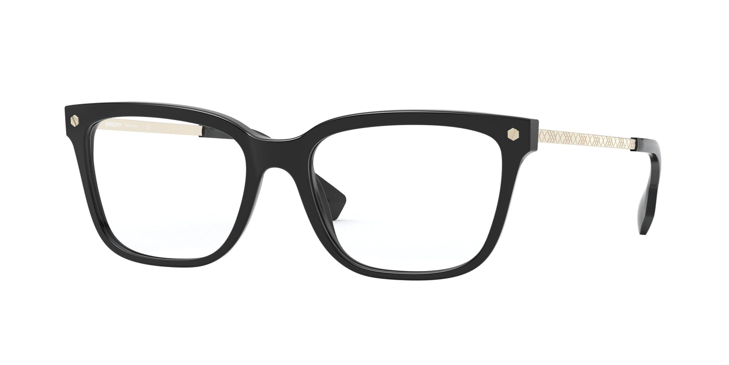 Burberry HART BE2319 Square Eyeglasses 3001-Black 54-140-17 - Color Map Black