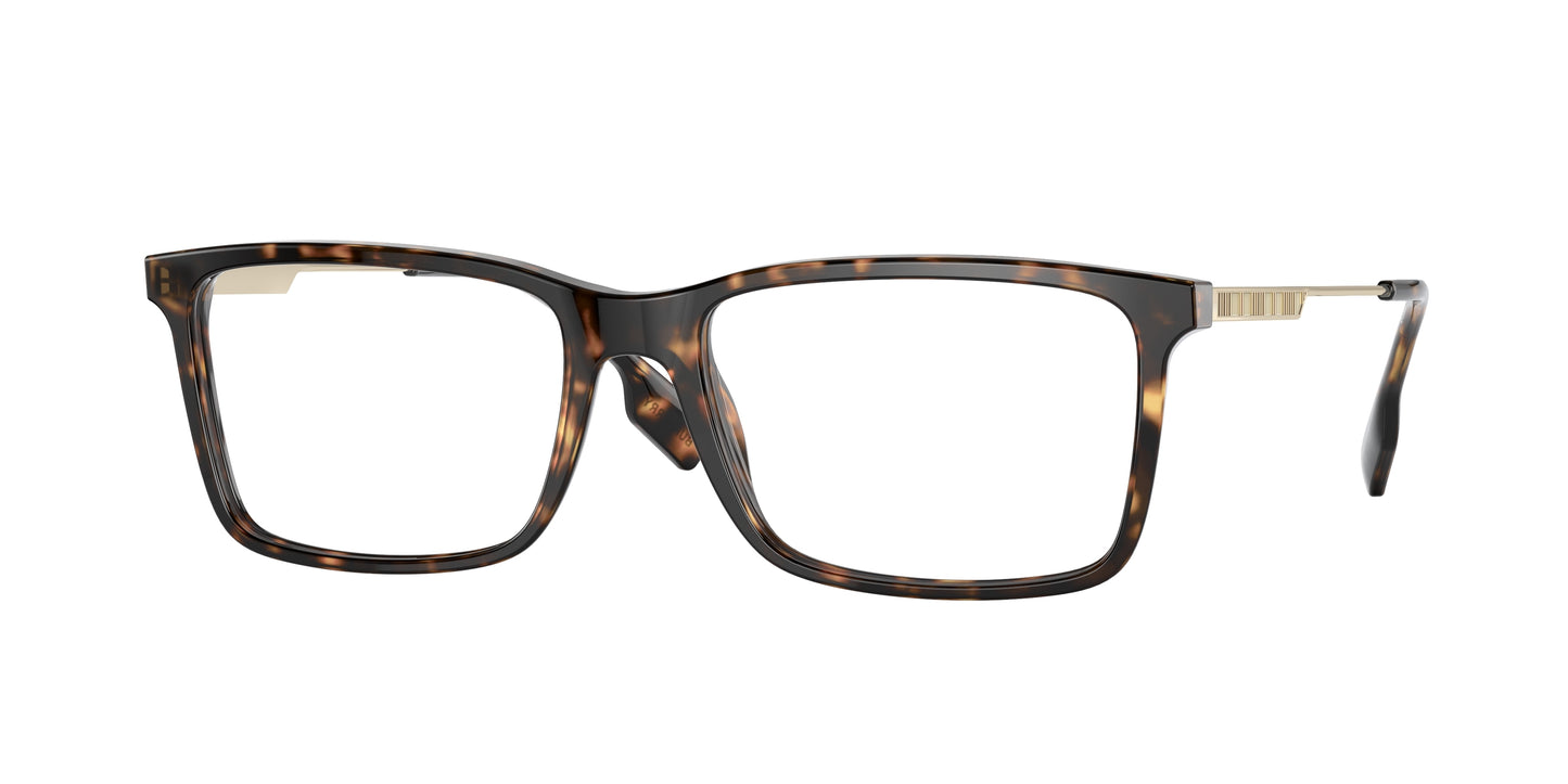 Burberry HARRINGTON BE2339 Rectangle Eyeglasses 3002-Dark Havana 55-145-17 - Color Map Brown