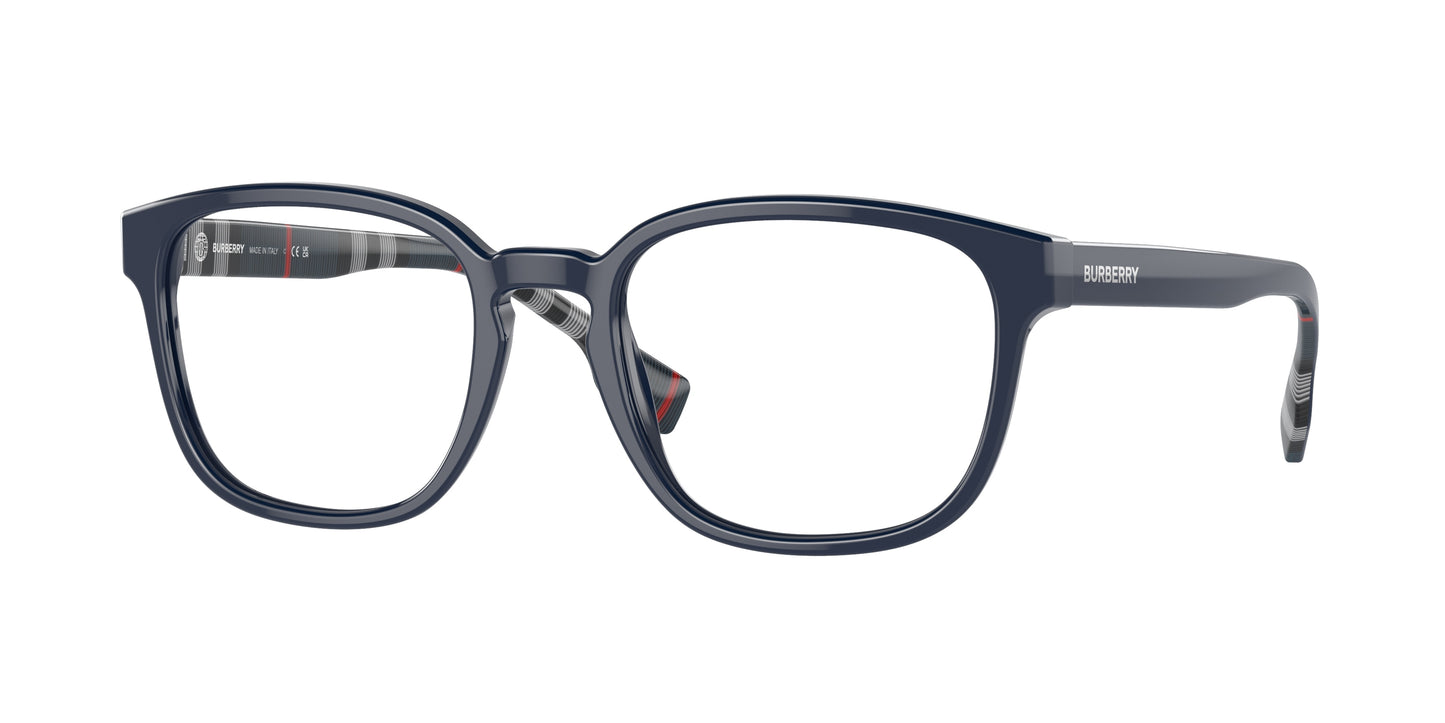 Burberry EDISON BE2344 Square Eyeglasses 4076-Blue 51-145-20 - Color Map Blue
