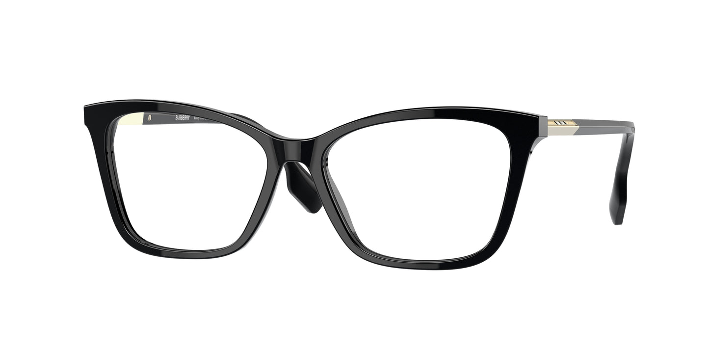 Burberry SALLY BE2348 Cat Eye Eyeglasses 3001-Black 55-140-15 - Color Map Black