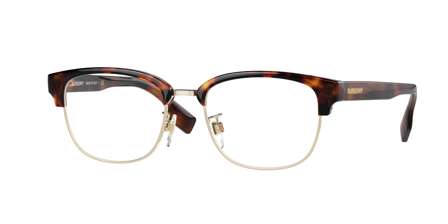 Burberry BE2351D Pillow Eyeglasses 3316-Light Havana 51-145-18 - Color Map Tortoise