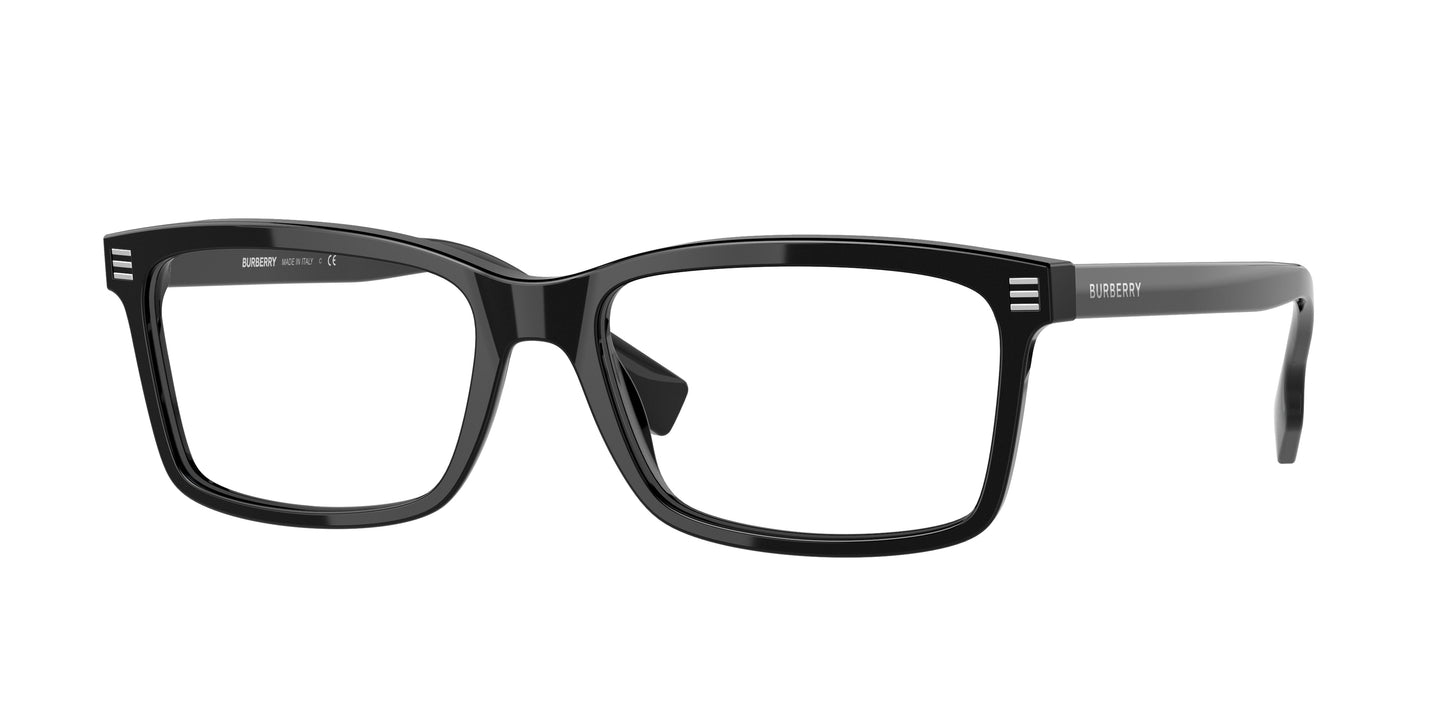 Burberry FOSTER BE2352 Rectangle Eyeglasses 3001-Black 56-145-17 - Color Map Black