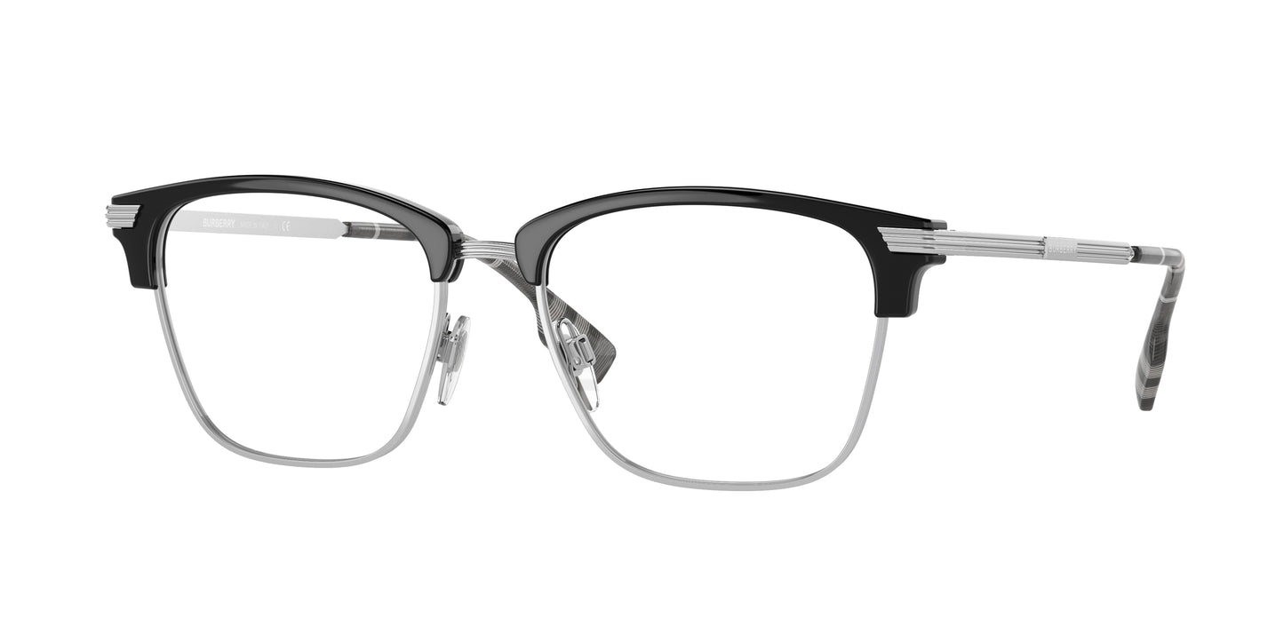 Burberry PEARCE BE2359 Square Eyeglasses 3001-Black 53-145-17 - Color Map Black