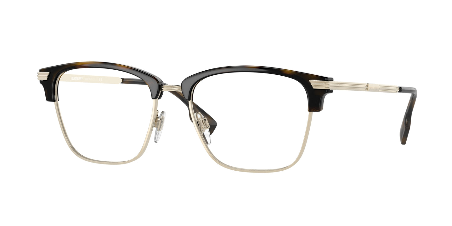 Burberry PEARCE BE2359 Square Eyeglasses 3002-Dark Havana 53-145-17 - Color Map Brown