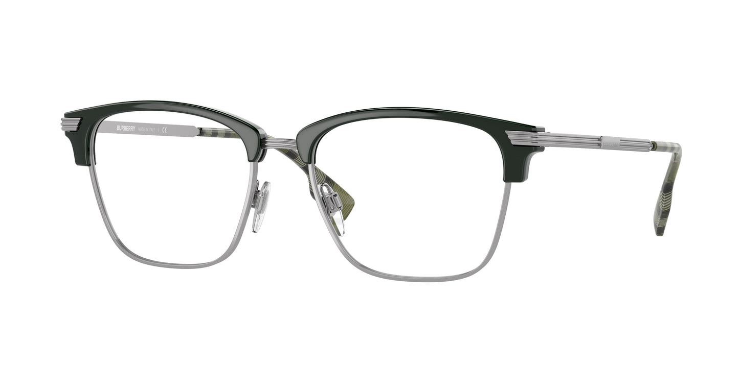 Burberry PEARCE BE2359 Square Eyeglasses 3999-Green 53-145-17 - Color Map Green