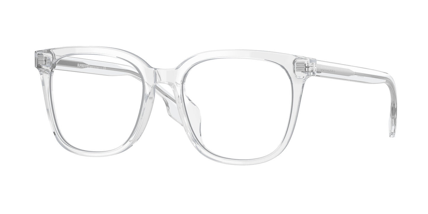 Burberry BE2361D Square Eyeglasses 3024-Transparent 53-145-18 - Color Map Transparent