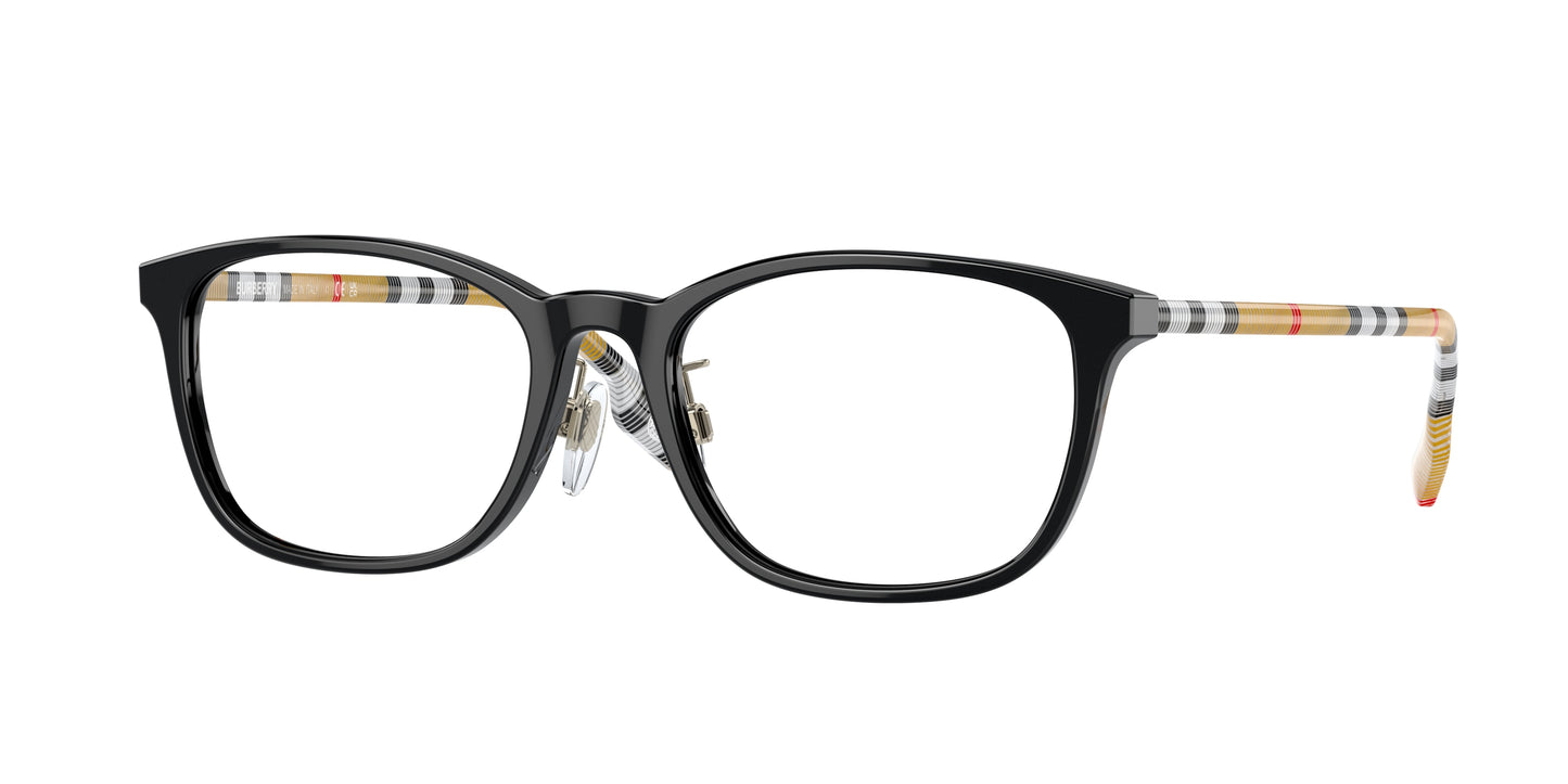 Burberry BE2371D Rectangle Eyeglasses 3853-Black 53-140-18 - Color Map Black