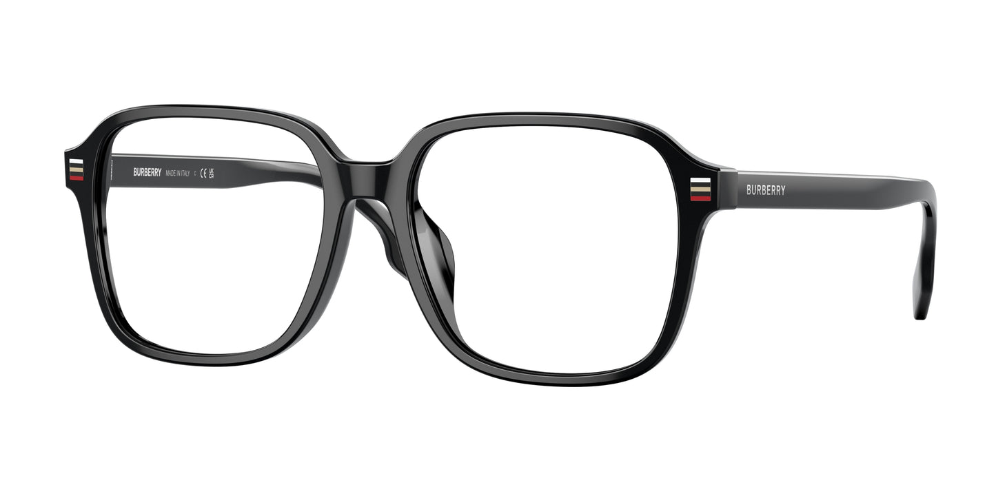 Burberry BE2372D Square Eyeglasses 3001-Black 55-150-17 - Color Map Black