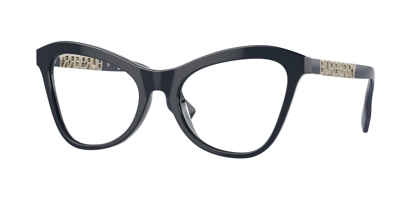 Burberry ANGELICA BE2373U Cat Eye Eyeglasses 3961-Blue 54-140-19 - Color Map Blue