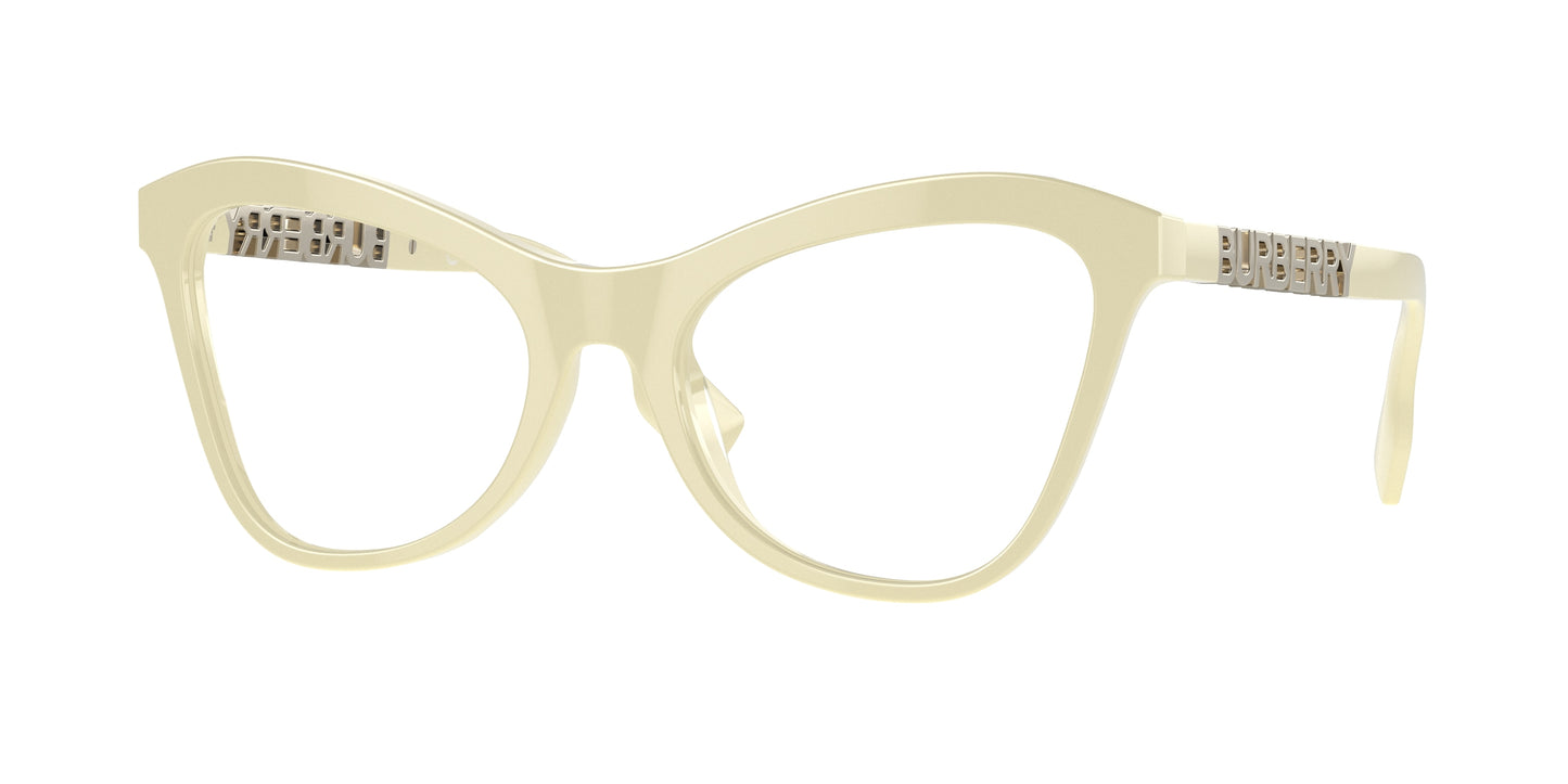 Burberry ANGELICA BE2373U Cat Eye Eyeglasses 4066-Yellow 52-140-19 - Color Map Yellow