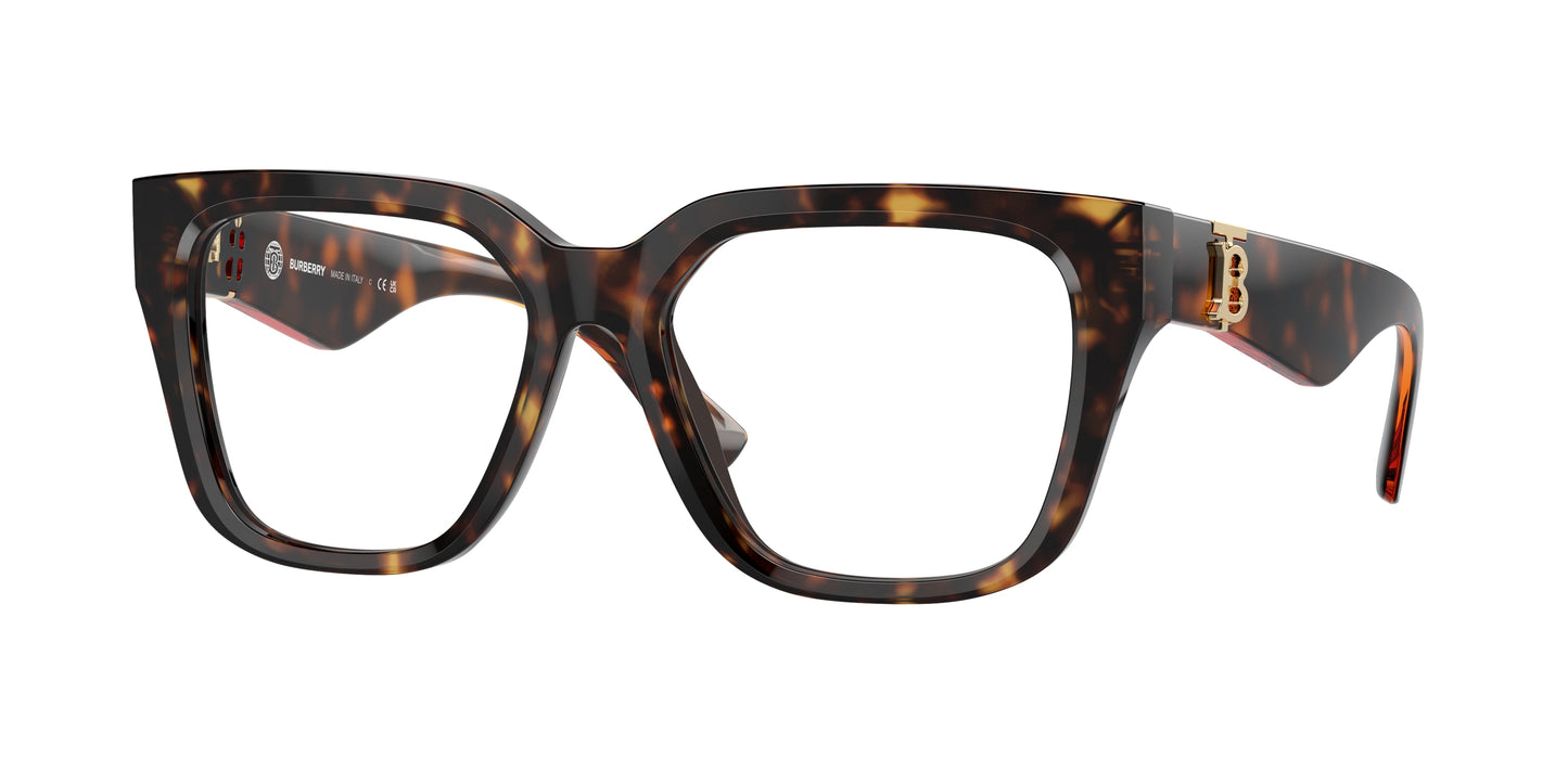 Burberry BE2403F Square Eyeglasses 3002-Dark Havana 51-140-17 - Color Map Brown