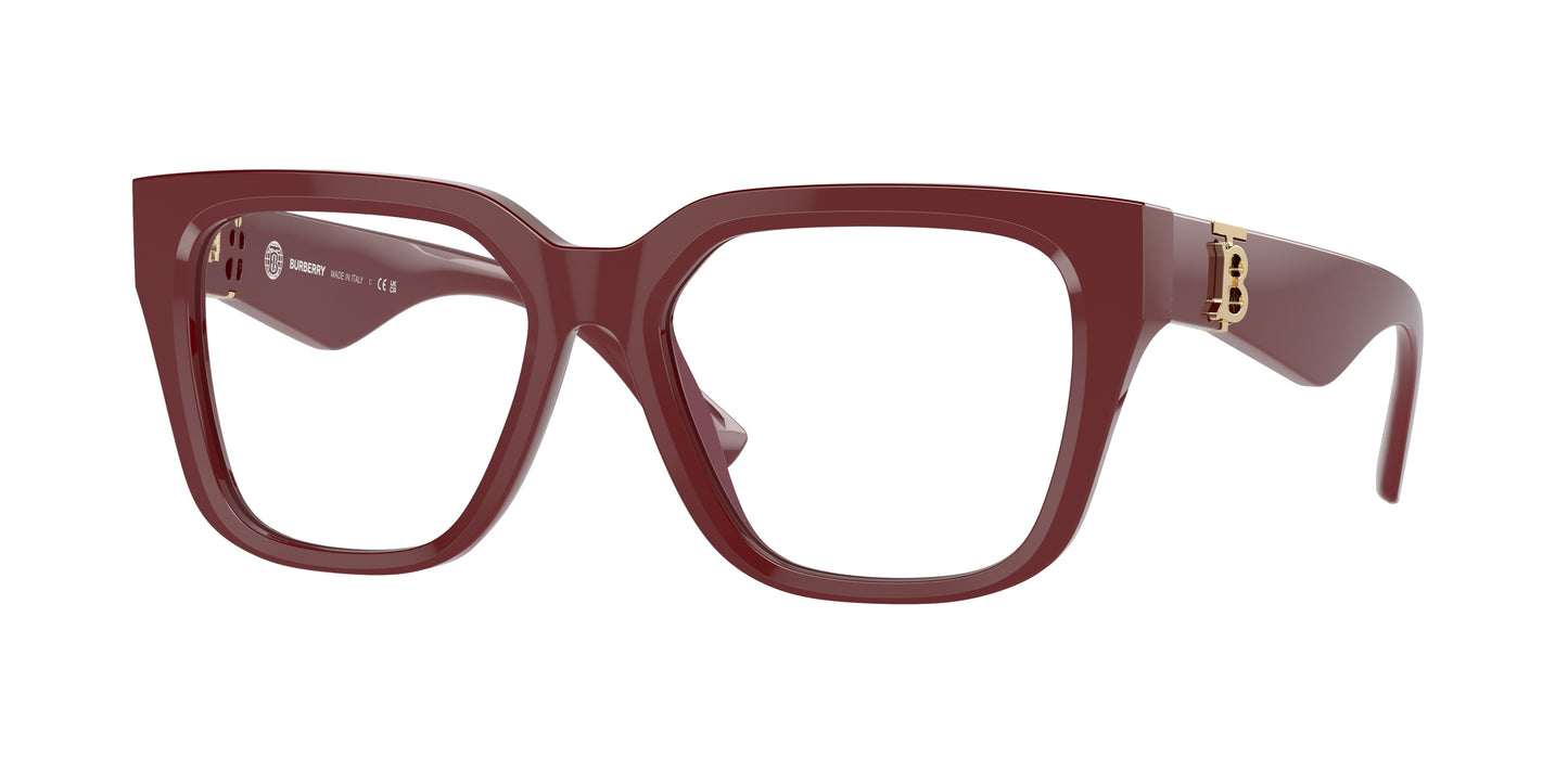 Burberry BE2403F Square Eyeglasses 4119-Bordeaux 51-140-17 - Color Map Red