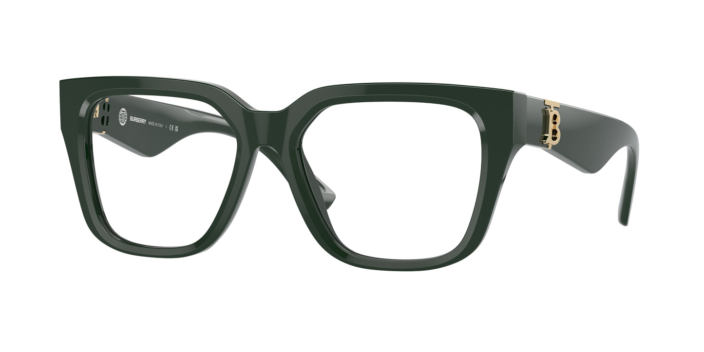 Burberry BE2403 Square Eyeglasses 4038-Green 53-140-17 - Color Map Green