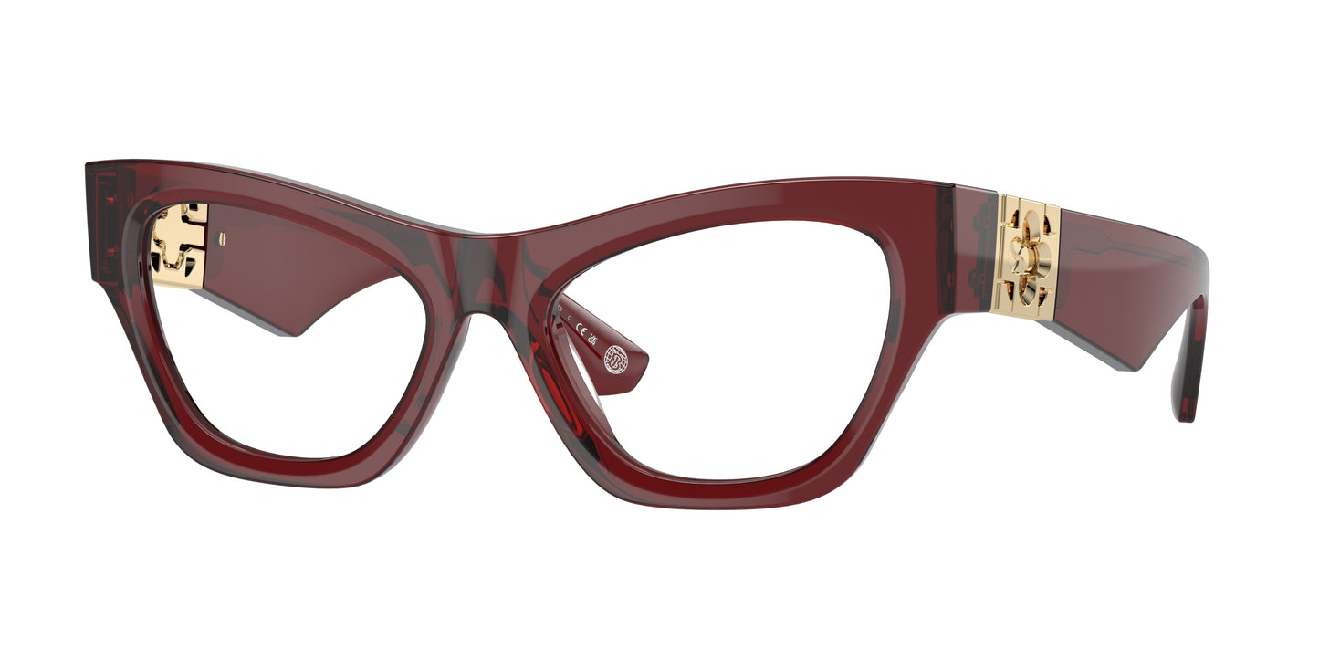 Burberry BE2405U Cat Eye Eyeglasses 4128-Bordeaux 53-135-18 - Color Map Red