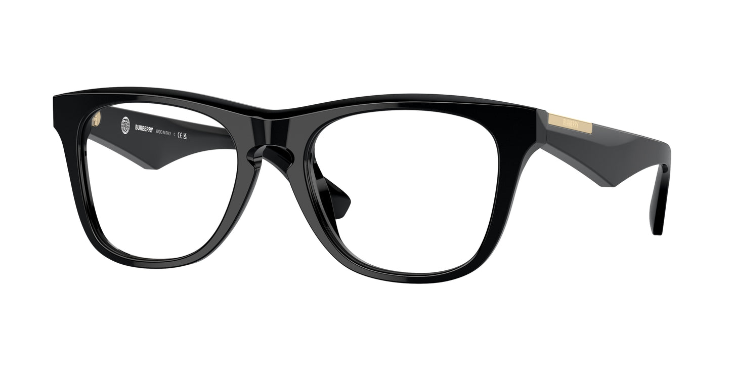 Burberry BE2409F Square Eyeglasses 3001-Black 53-145-19 - Color Map Black