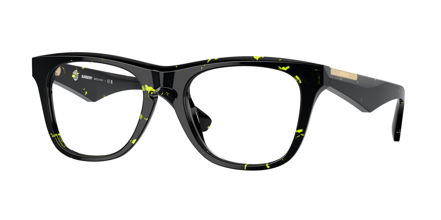 Burberry BE2409F Square Eyeglasses 4124-Green Havana 53-145-19 - Color Map Green