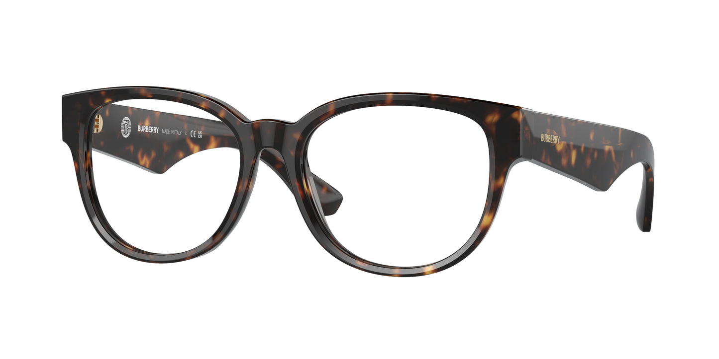 Burberry BE2410F Phantos Eyeglasses 3002-Dark Havana 53-140-17 - Color Map Brown
