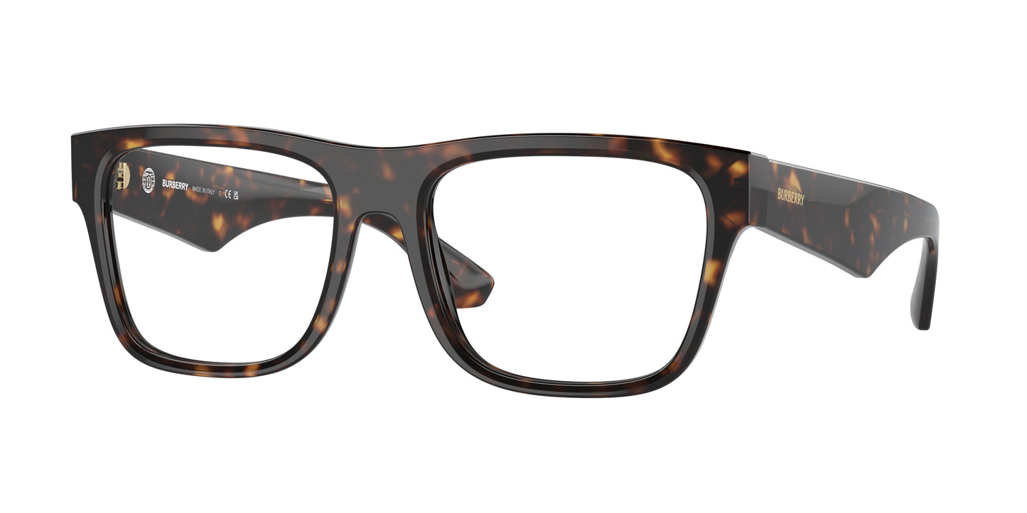 Burberry BE2411 Square Eyeglasses 3002-Dark Havana 55-145-18 - Color Map Brown