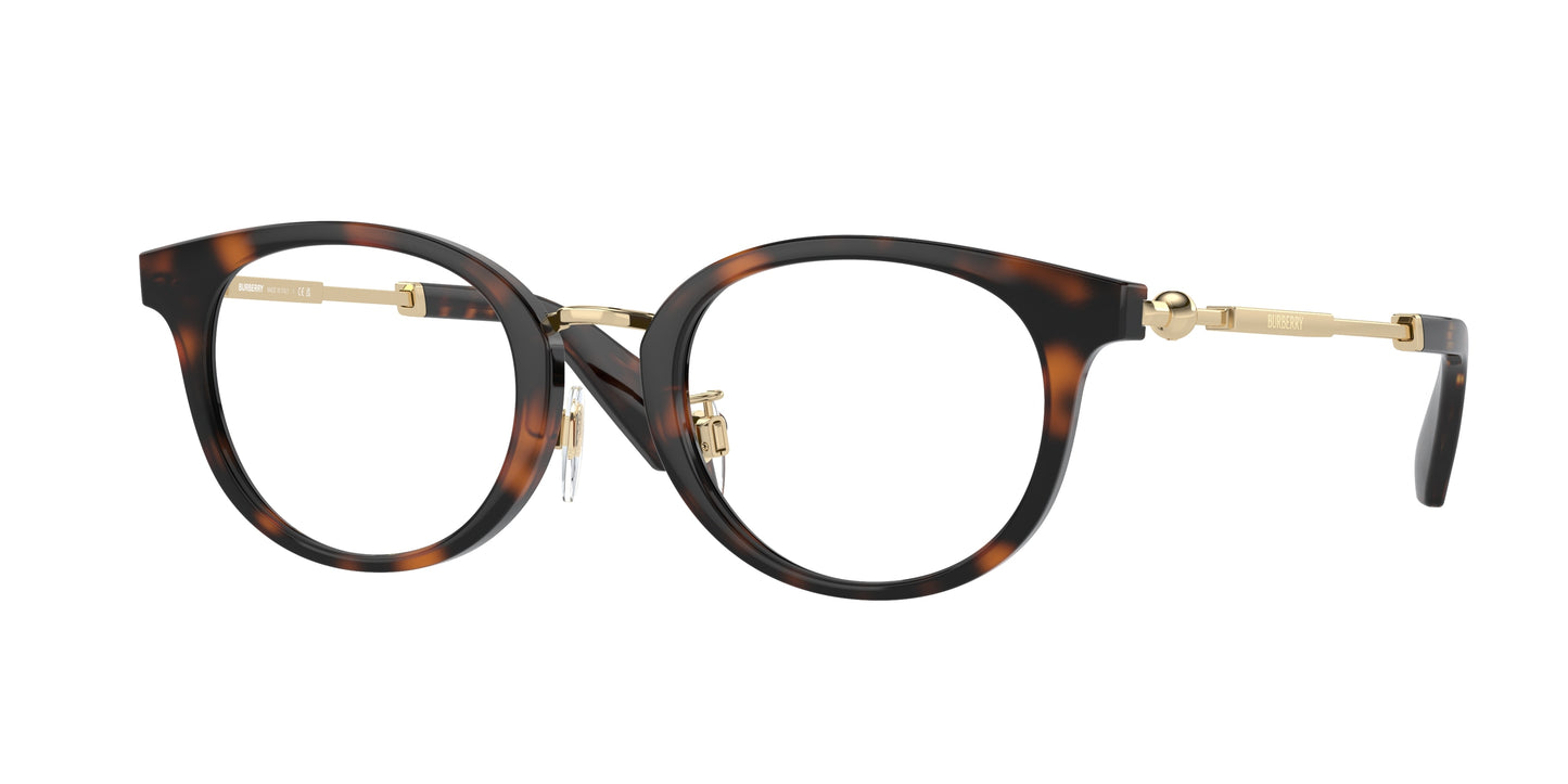 Burberry BE2413D Phantos Eyeglasses 3002-Dark Havana 48-140-21 - Color Map Brown