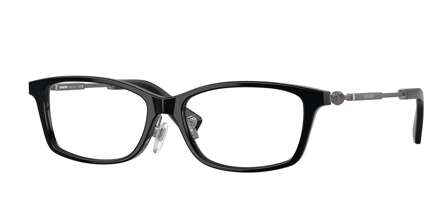 Burberry BE2414D Rectangle Eyeglasses 3001-Black 55-145-16 - Color Map Black