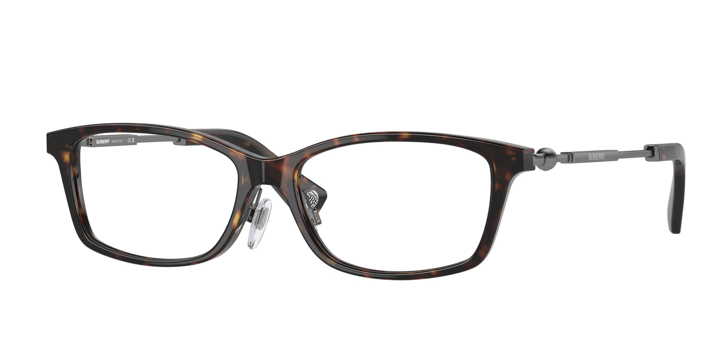Burberry BE2414D Rectangle Eyeglasses 3002-Dark Havana 55-145-16 - Color Map Brown
