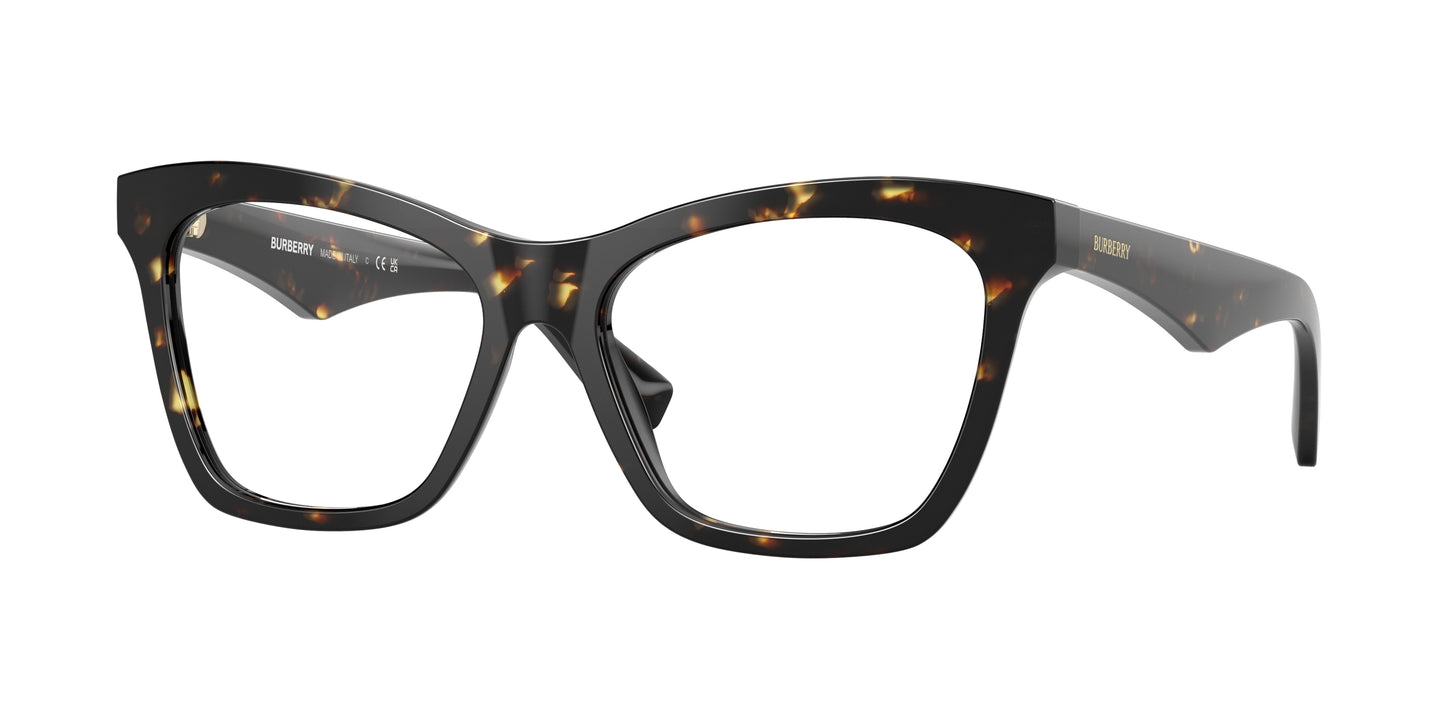 Burberry BE2416F Cat Eye Eyeglasses 4106-Dark Havana 52-140-16 - Color Map Brown