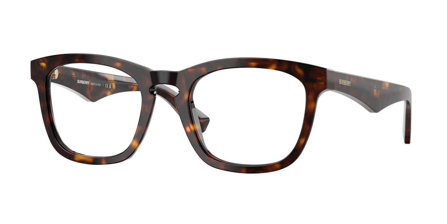 Burberry BE2417F Square Eyeglasses 3002-Dark Havana 53-145-21 - Color Map Brown