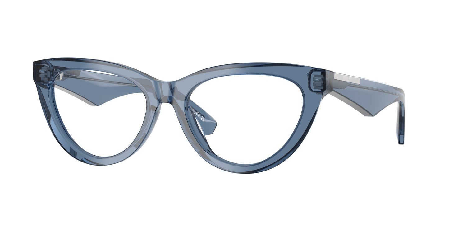 Burberry BE2418U Cat Eye Eyeglasses 4117-Blue 53-145-17 - Color Map Blue