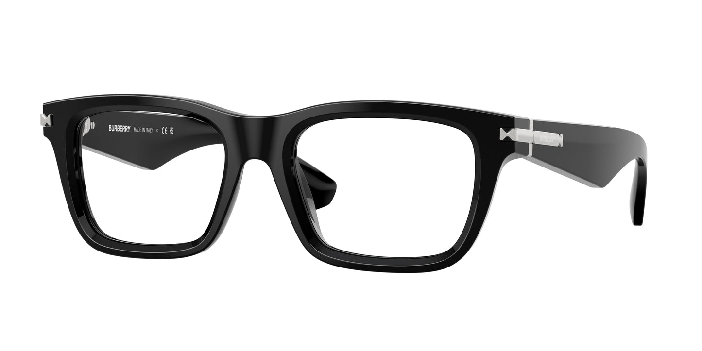 Burberry BE2419F Rectangle Eyeglasses 3001-Black 53-145-19 - Color Map Black