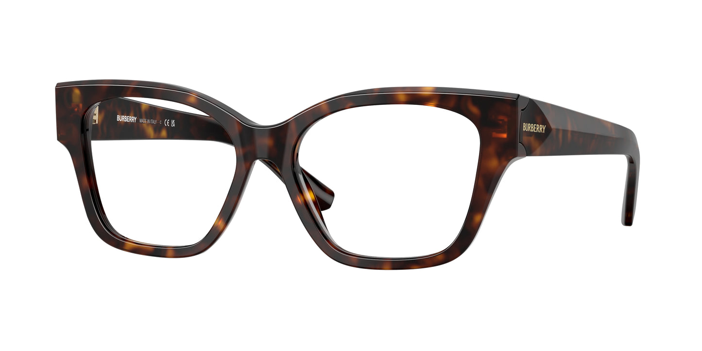Burberry BE2420 Cat Eye Eyeglasses 3002-Dark Havana 54-140-16 - Color Map Brown