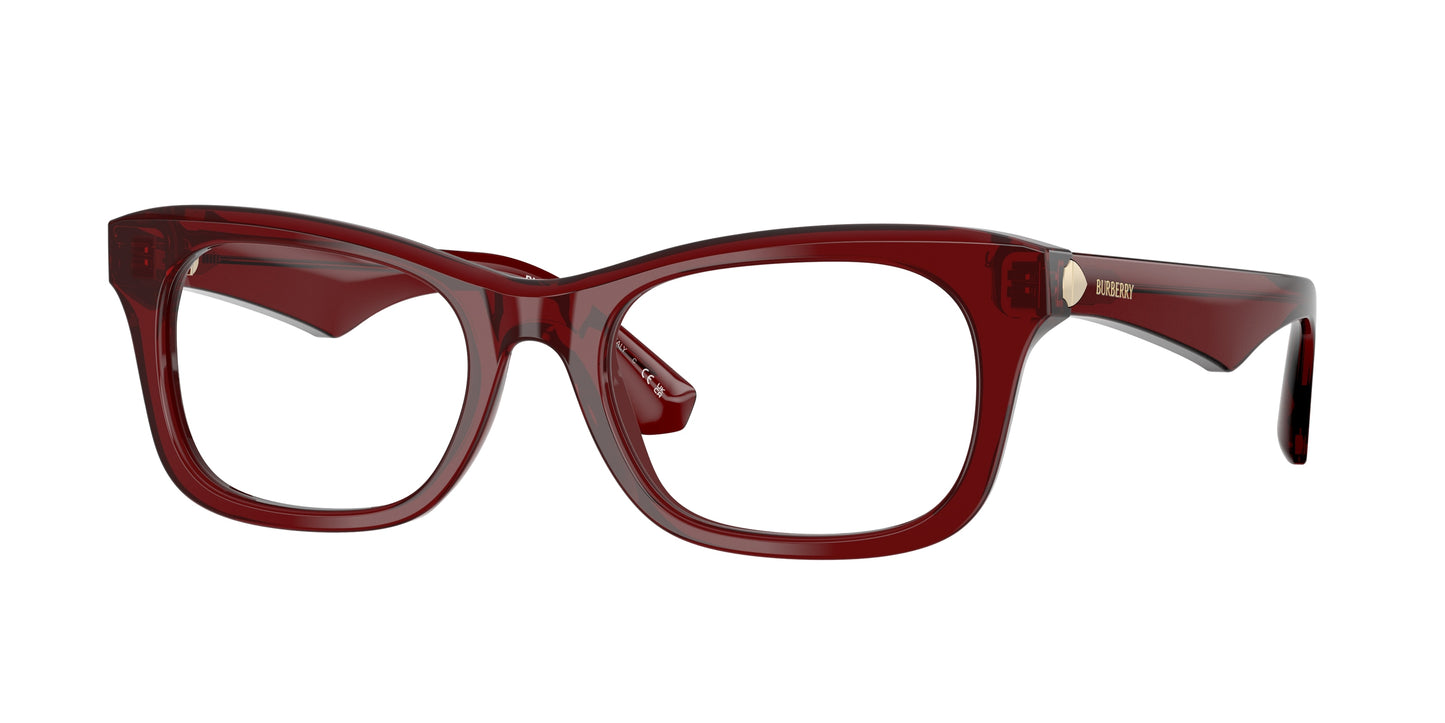 Burberry BE2422 Rectangle Eyeglasses 4128-Bordeaux 52-145-19 - Color Map Red