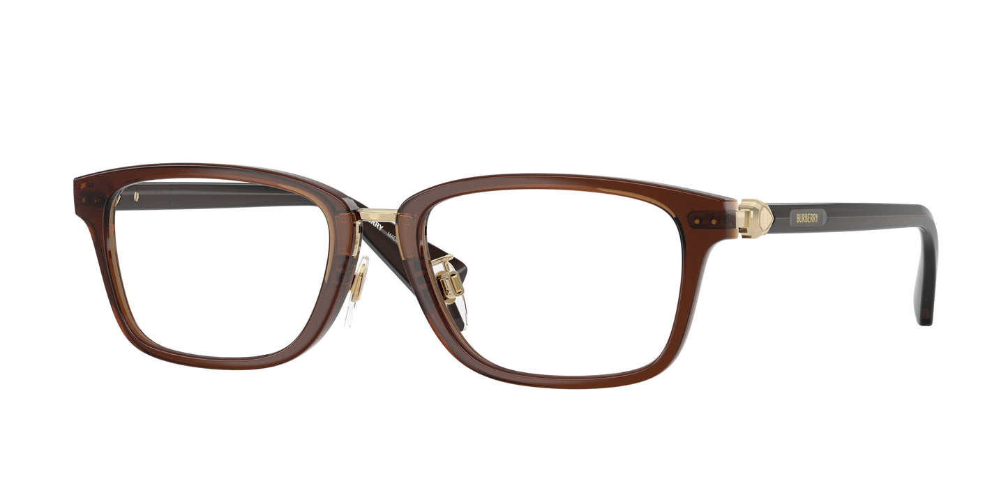 Burberry BE2437D Rectangle Eyeglasses 4116-Brown 53-140-18 - Color Map Brown
