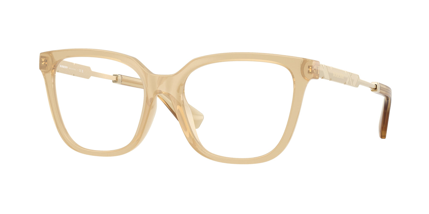 Burberry BE2441U Square Eyeglasses 4198-Yellow 53-140-17 - Color Map Yellow