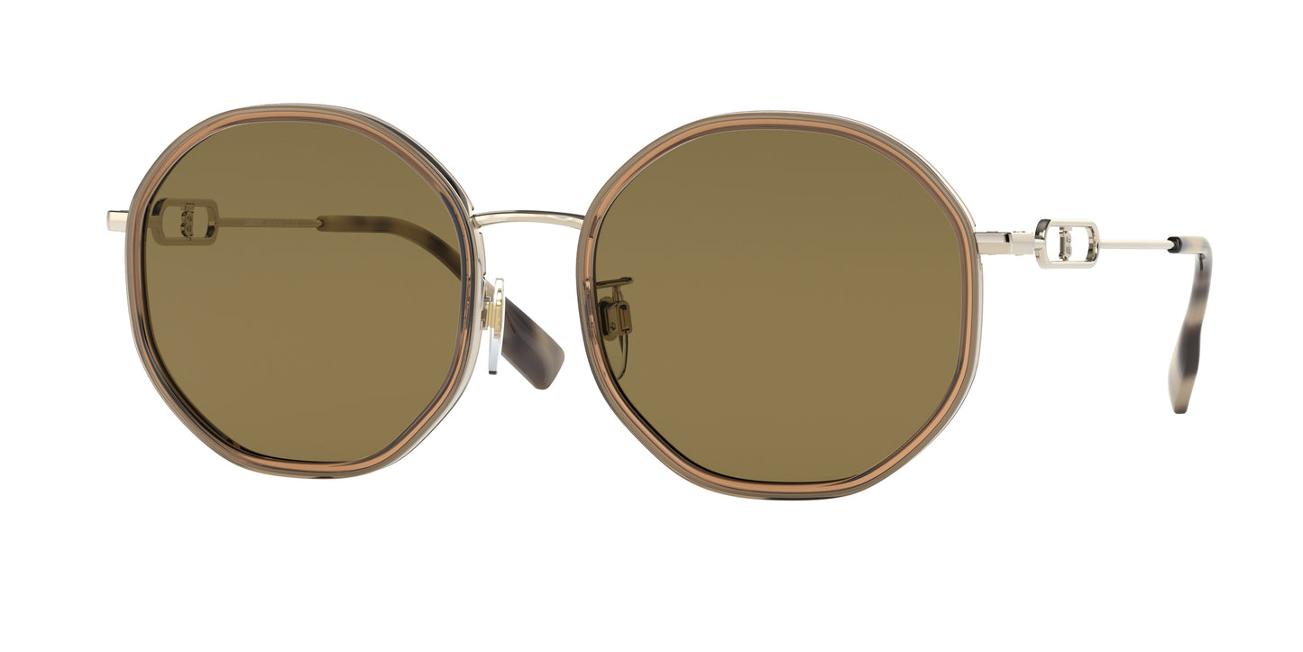 Burberry BE3127D Irregular Sunglasses 110973-Brown 57-145-19 - Color Map Brown