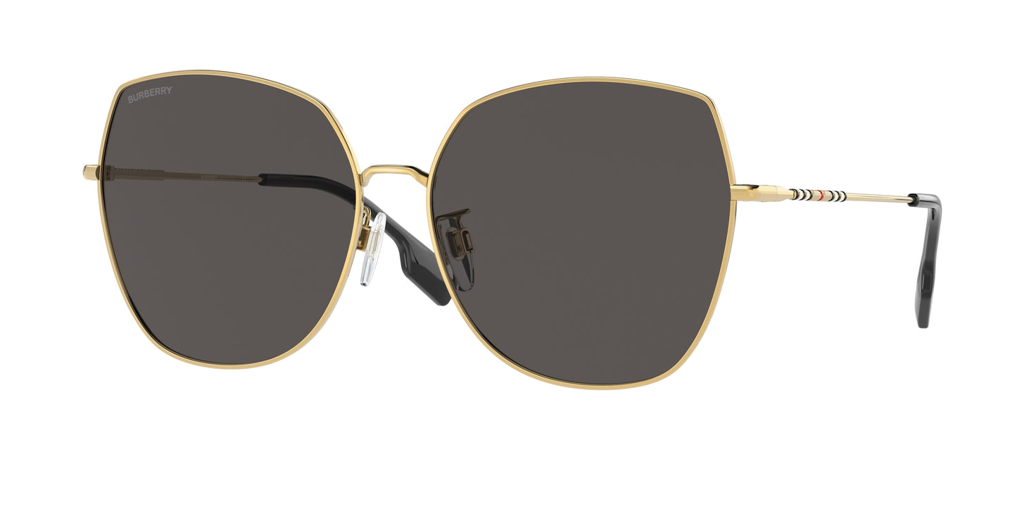 Burberry BE3136D Square Sunglasses 101787-Gold 60-140-15 - Color Map Gold