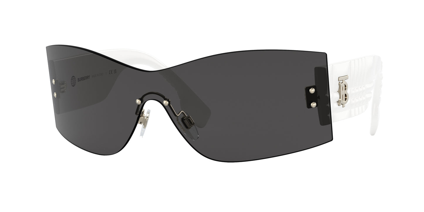 Burberry BELLA BE3137 Rectangle Sunglasses 134287-Grey 0-140-145 - Color Map Grey