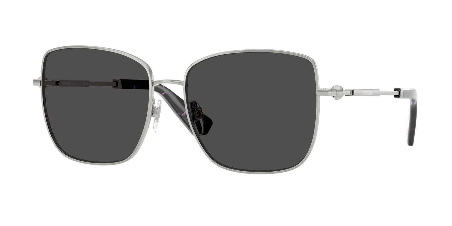 Burberry BE3158 Square Sunglasses 100587-Silver 58-145-16 - Color Map Silver