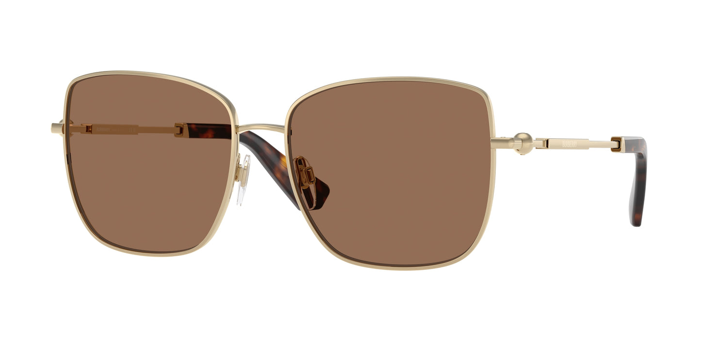 Burberry BE3158 Square Sunglasses 110973-Light Gold 58-145-16 - Color Map Gold