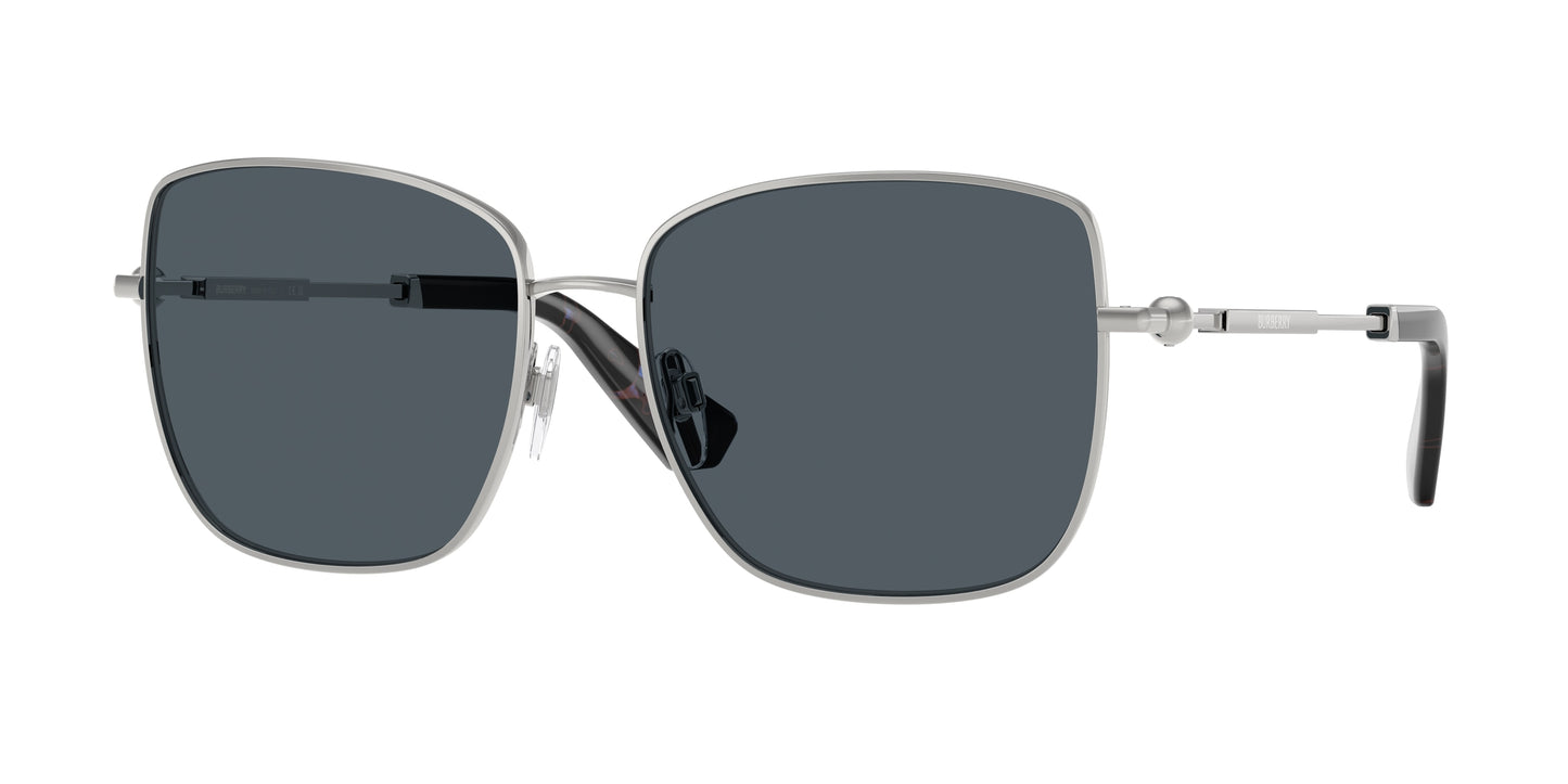 Burberry BE3158 Square Sunglasses 135387-Silver 58-145-16 - Color Map Silver